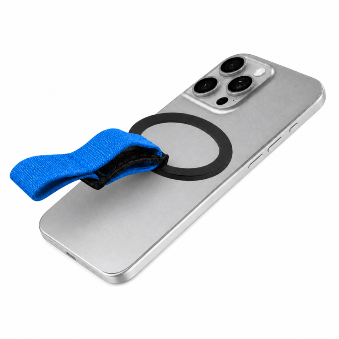 HU Foldable Universal Mobile Holder HAC-1021 – 360° Rotating Stylish Phone Stand Blue