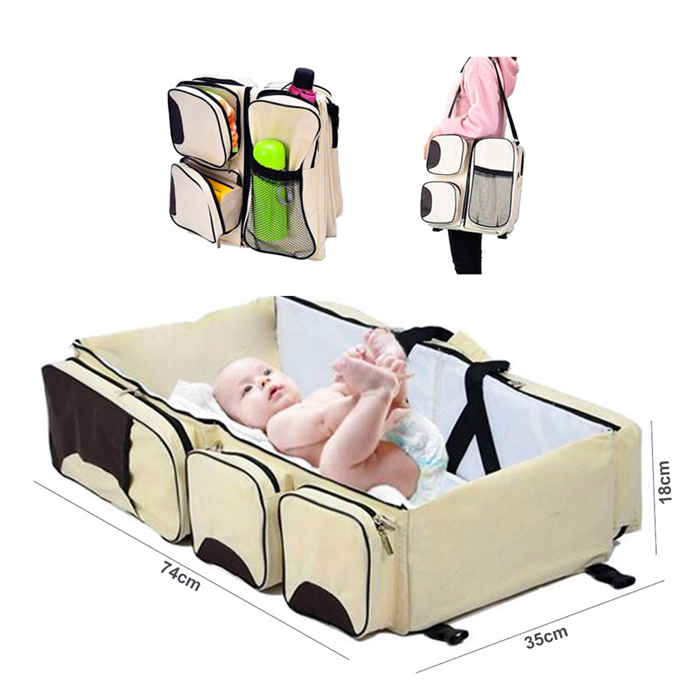 Baby Diaper Bag 3-in-1