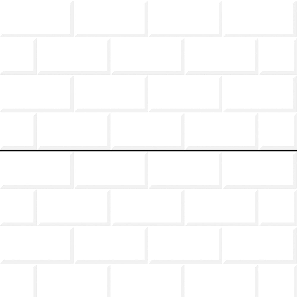 300x600 Tebra White Glossy Brk Wall Tile