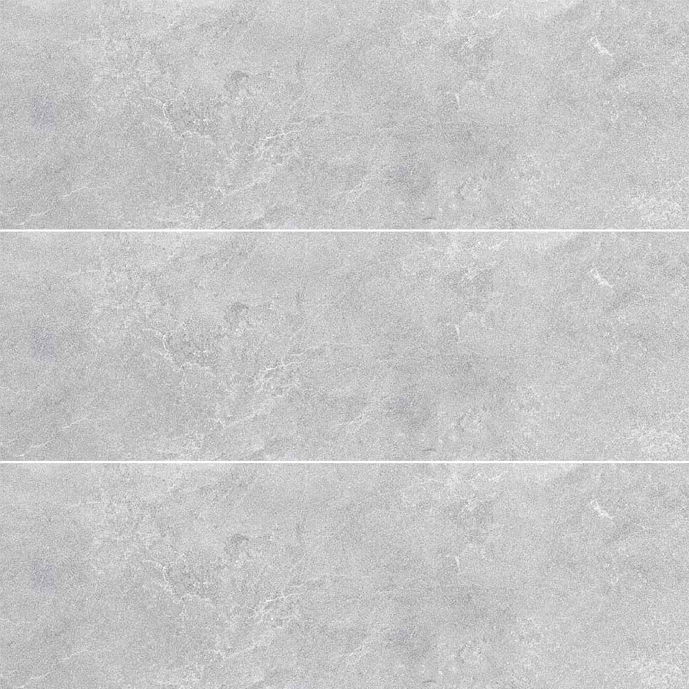 بلاط أرضيات أبيض من نوع أستور الرمادي، مقاس 300 × 900 مم