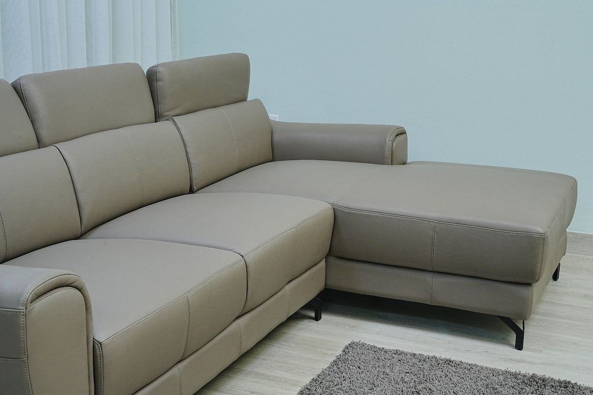 Full Leather Sofa Set  (Latte)