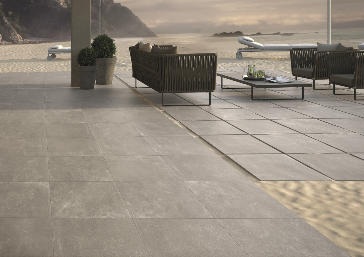 600*600 2cm Porc. Antid C3 Assen Grey Mt Rect (2,0.72)