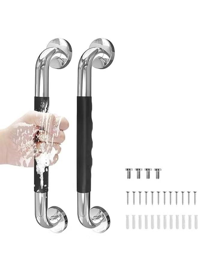Stainless Steel Bathroom Grab Bars (2 Pcs)