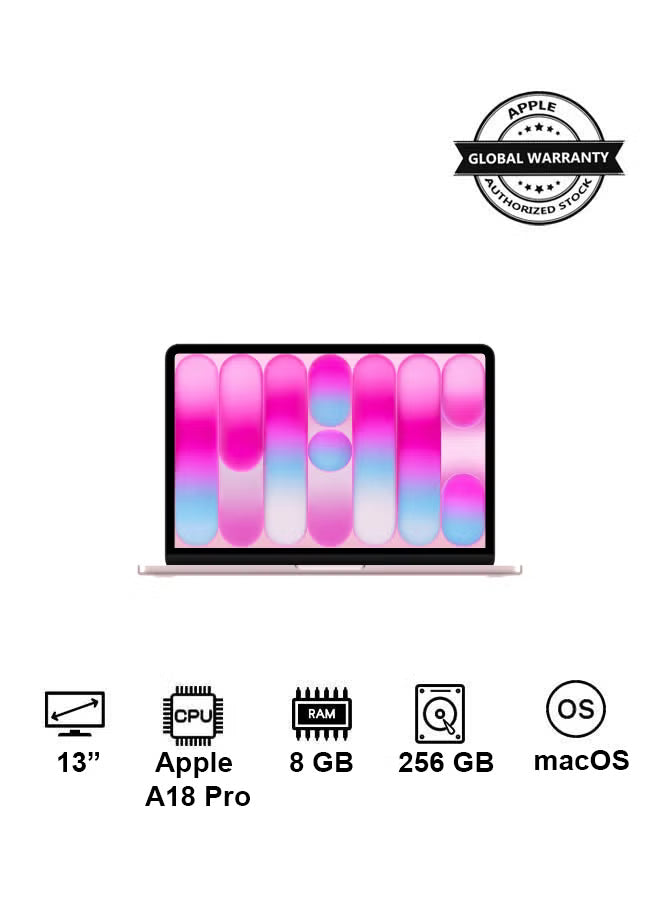 Apple MacBook Neo 13-Inch A18 Pro 8GB RAM 256GB SSD Blush English Keyboard – International Version