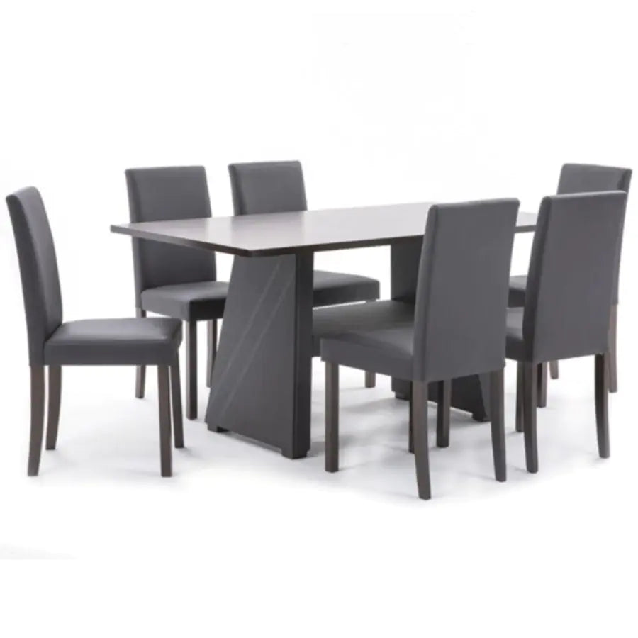 Danube Parson Wooden 1+6 Dining Set