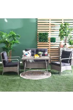 DANUBE | Rosa 4-Seater Outdoor Sofa Set: