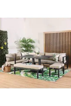 DANUBE | Arial 9-Seater Outdoor Sofa cum Dining Set