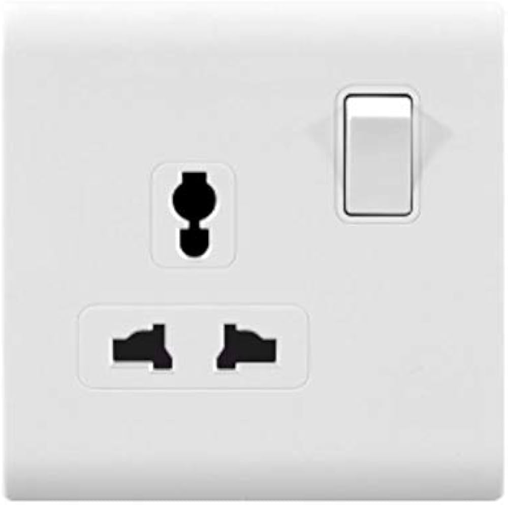 D1-007 13A 1 Gang Switch Multi Socket