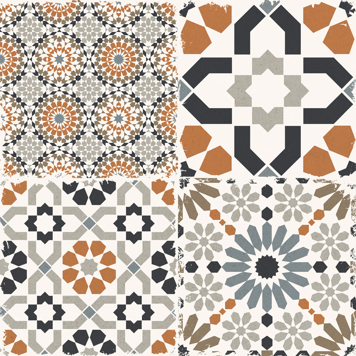 Tile Moroccan Bianco Glitter Rustic 60x60