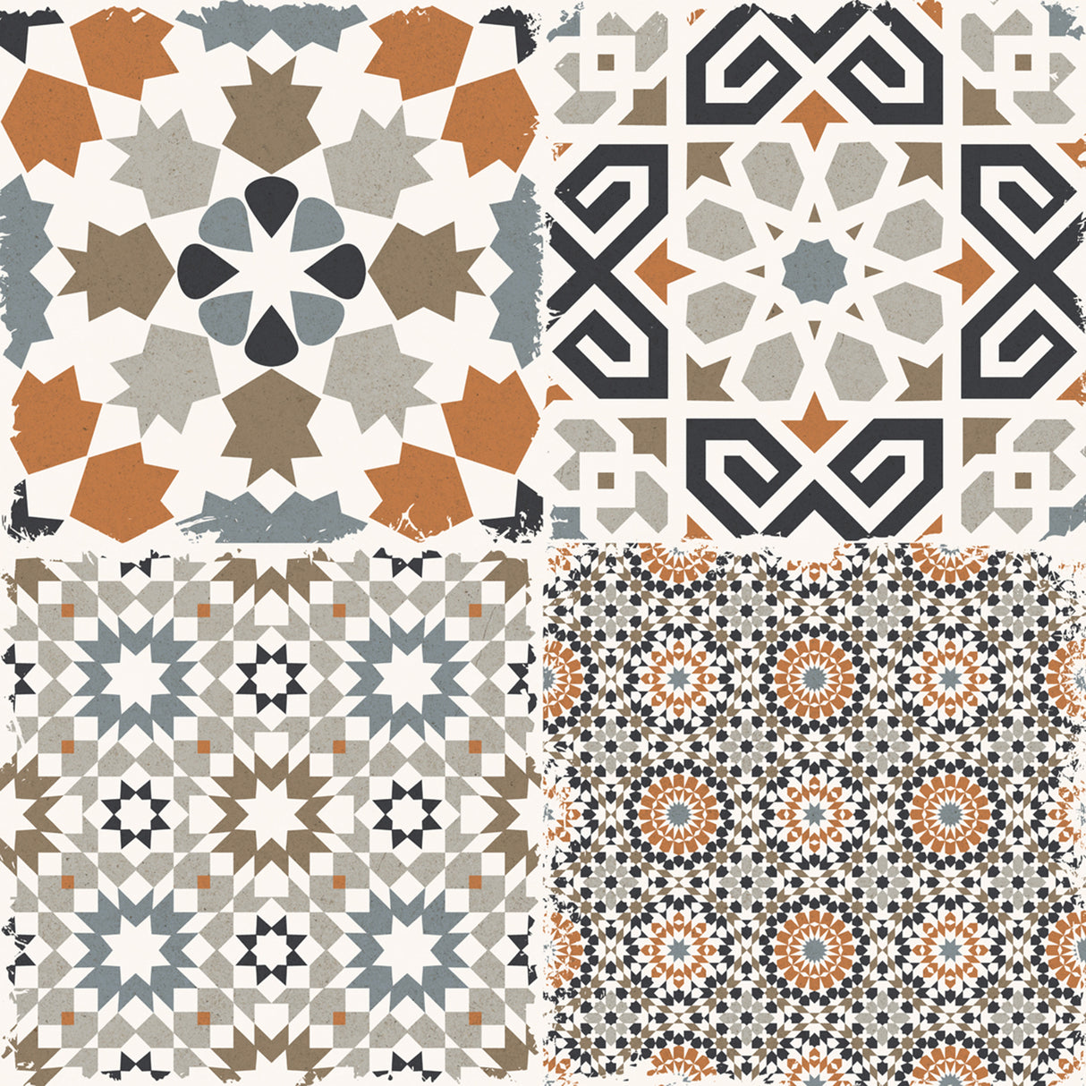 Tile Moroccan Bianco Glitter Rustic 60x60