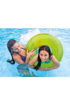 INTEX | Transparent Inflatable Pool Swim Tubes – Assorted Colors
