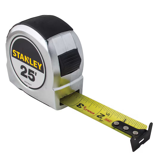 25 ft Chrome Tape Measure