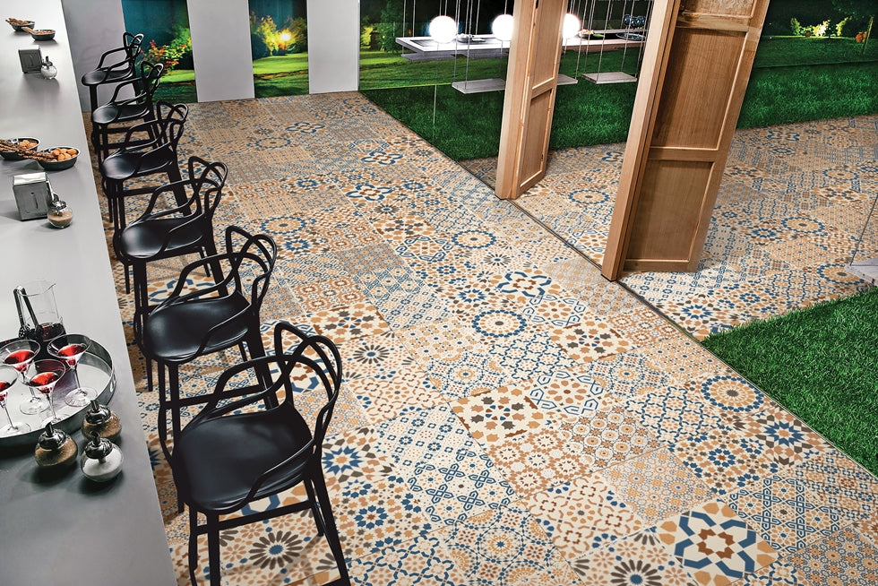 Tile Moroccan Bianco Glitter Rustic 60x60