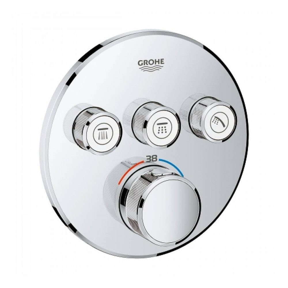 Grohe Grohtherm SmartControl Thermostatic Trim for 3 Outlets