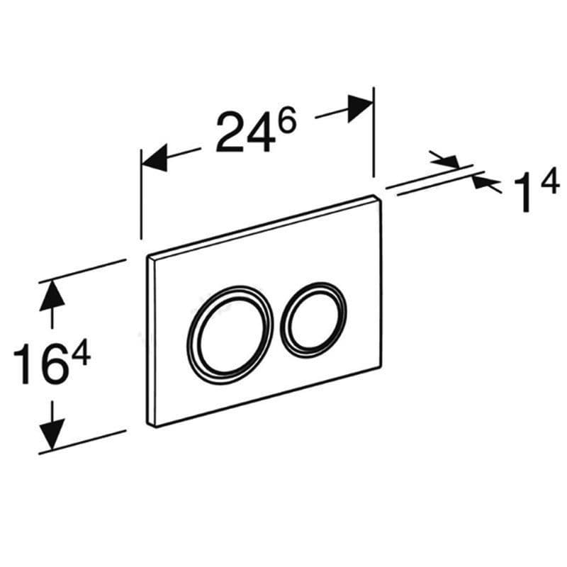 Sigma21 Brass / Concrete Actuator Plate