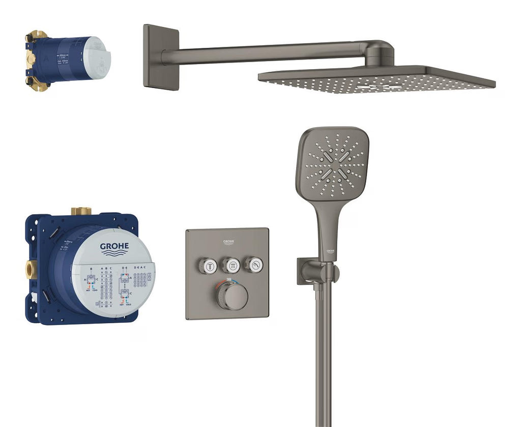 GROHE Concealed Shower System Rainshower SmartActive 310 Cube 34864AL0