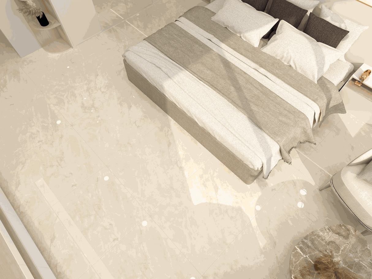 Endless Luxor Crema Grand Glossy Tile – 160×80 cm