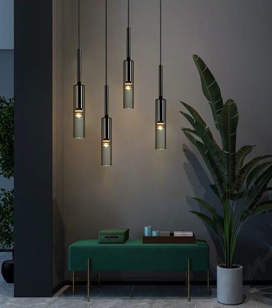 MLA6127 LED Hanging Lights 420*70 Metal+ Smoky