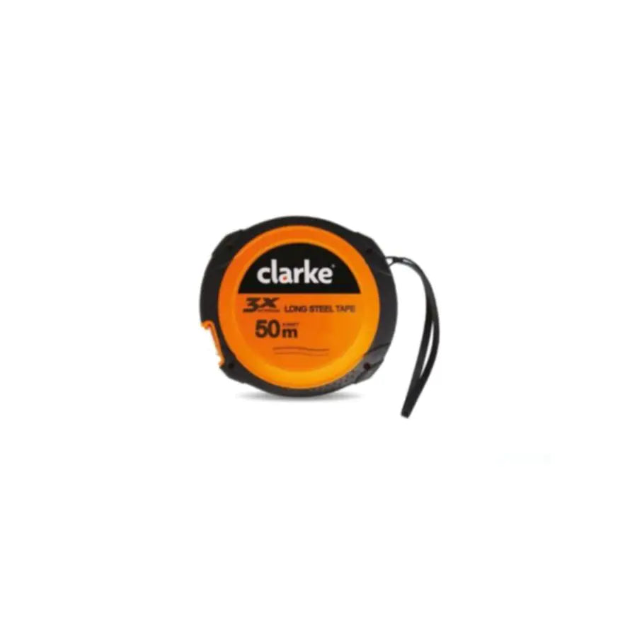 Closed Measuring Tape 30mtr Orange/Black Color Rubber Body Yellow Color Tape with Rewind Mechanism