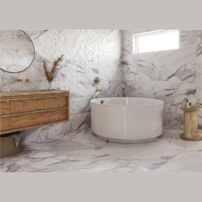 Tile Allison Blanco Sat Rect 595×595