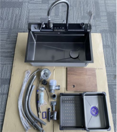 800x460x230 Kitchen Sink Nano Black