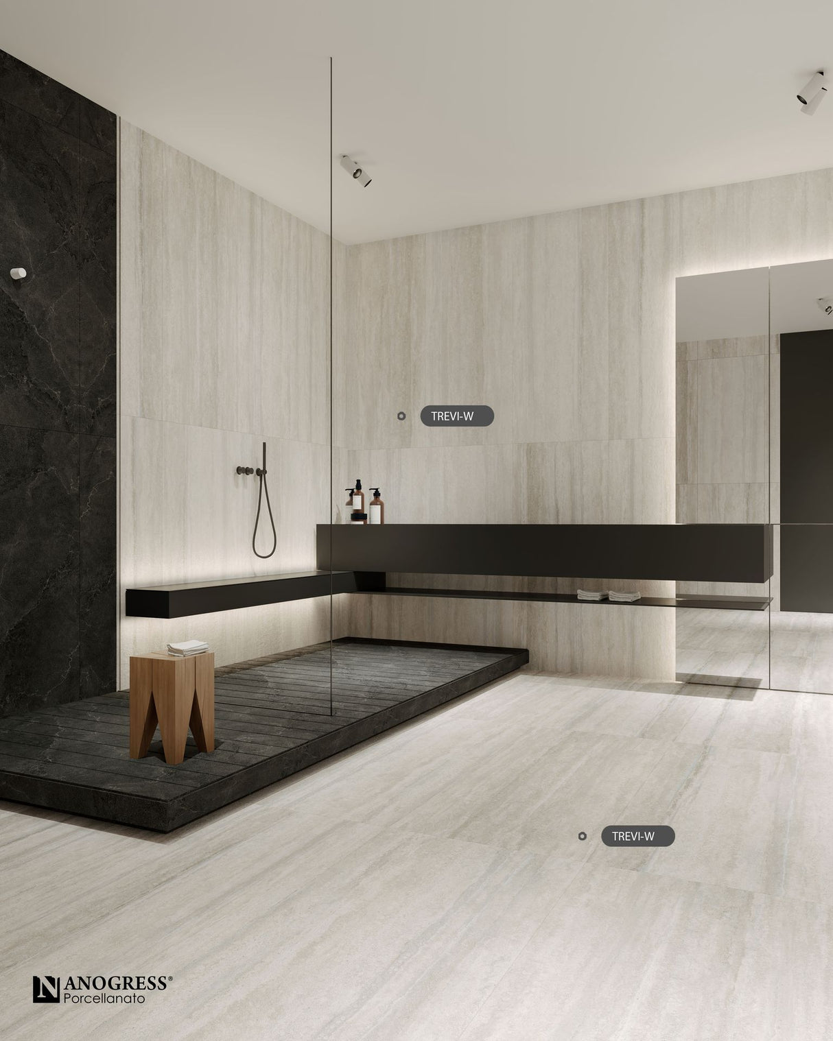 Tile-Trevi - WR (White Surface Matt Carving)