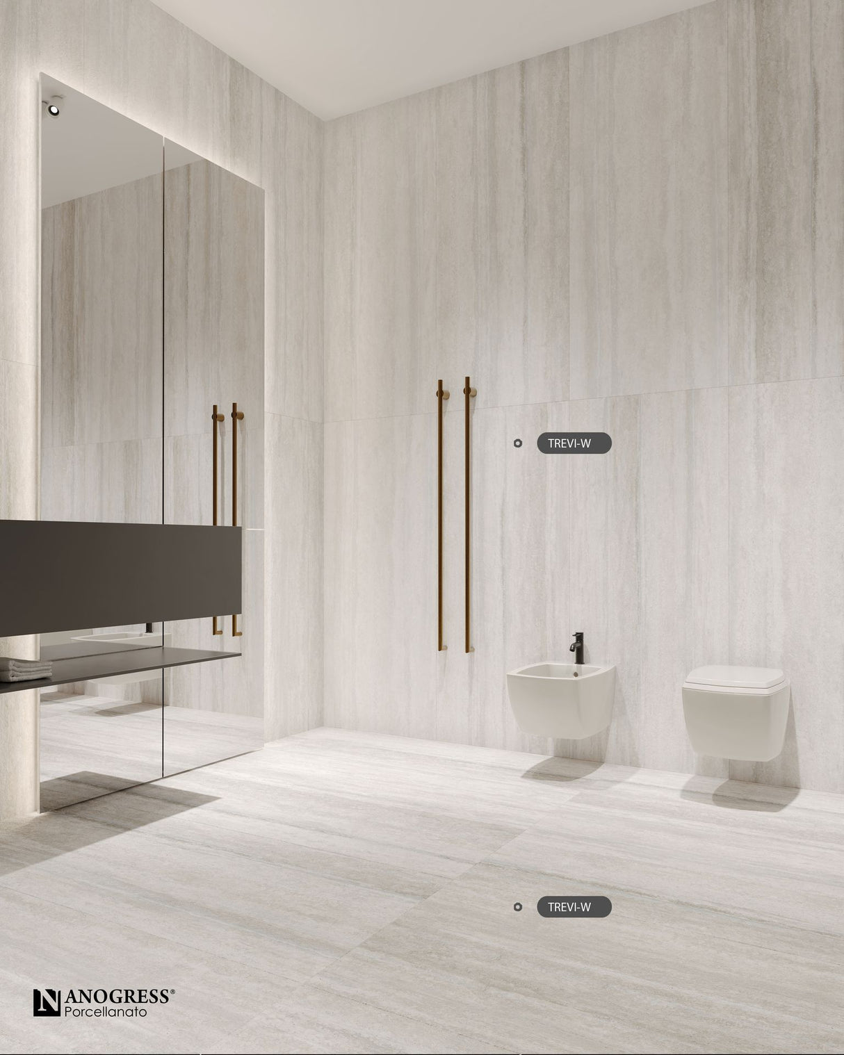 Tile-Trevi - WR (White Surface Matt Carving)