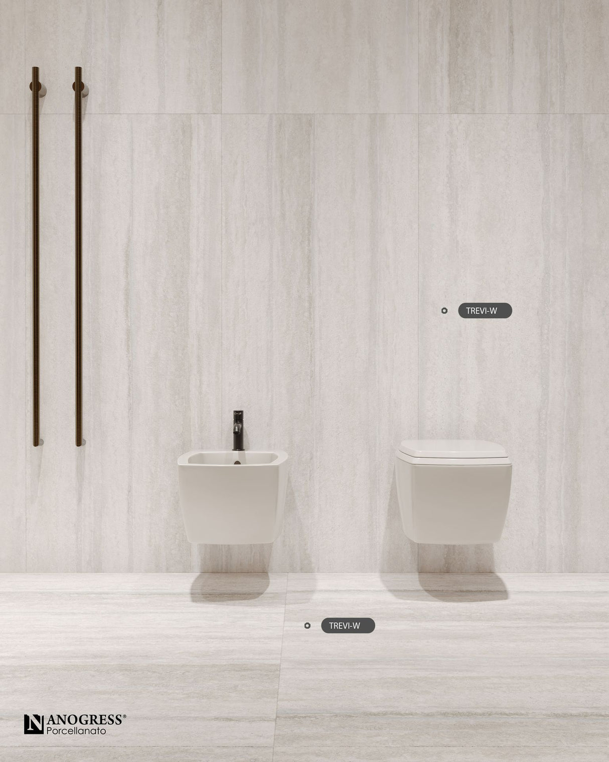 Tile-Trevi - WR (White Surface Matt Carving)