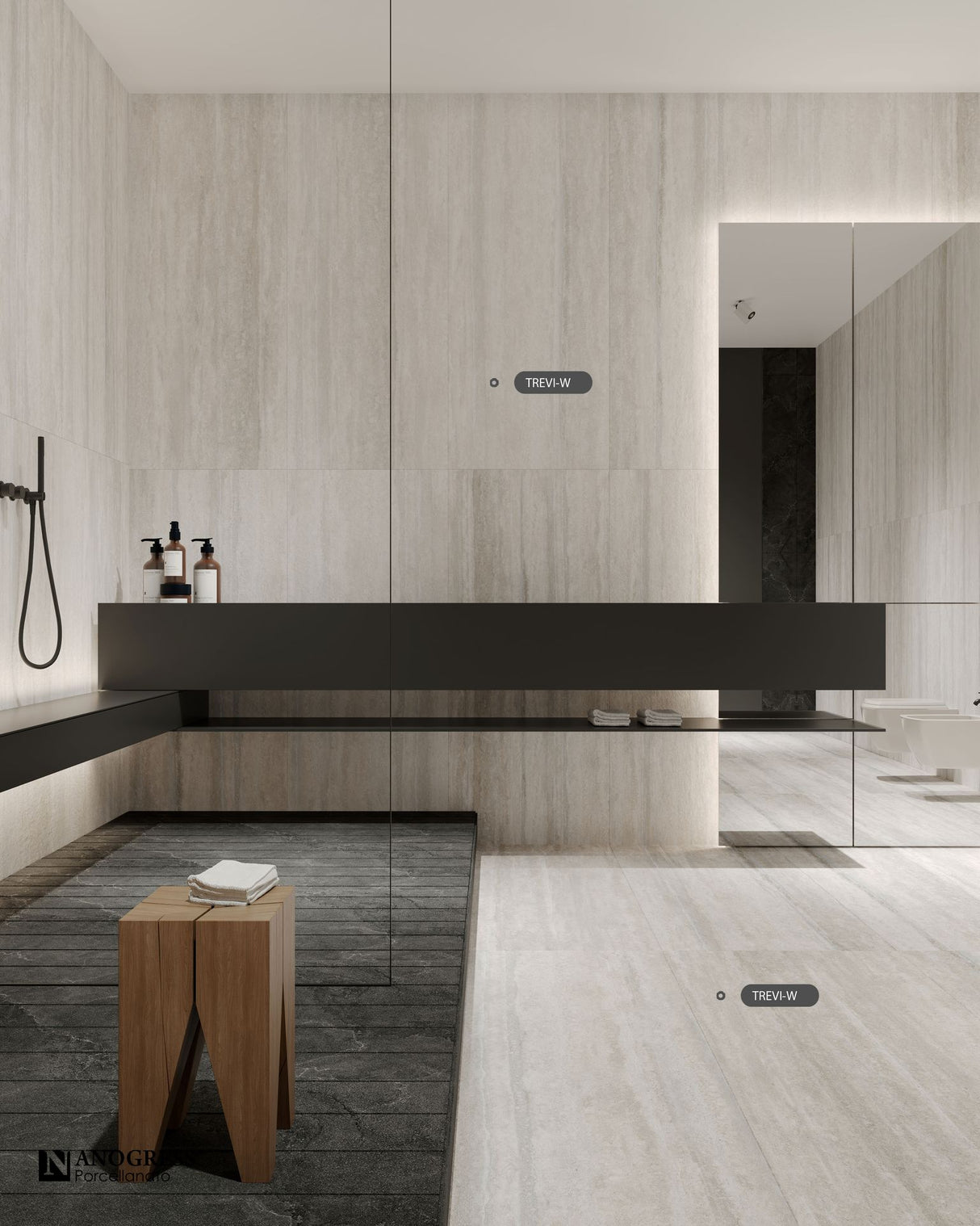 Tile-Trevi - WR (White Surface Matt Carving)