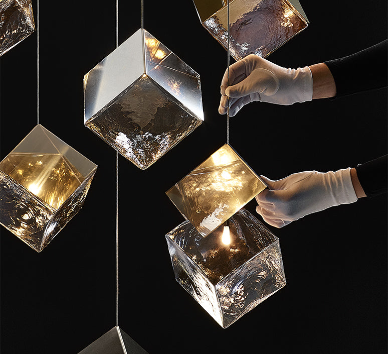 Pendant Lamp - 10301P/12 Gold + Clear D800 G9*12