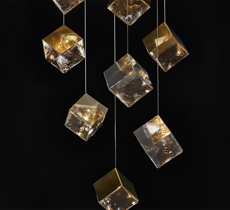 Pendant Lamp - 10301P/12 Gold + Clear D800 G9*12