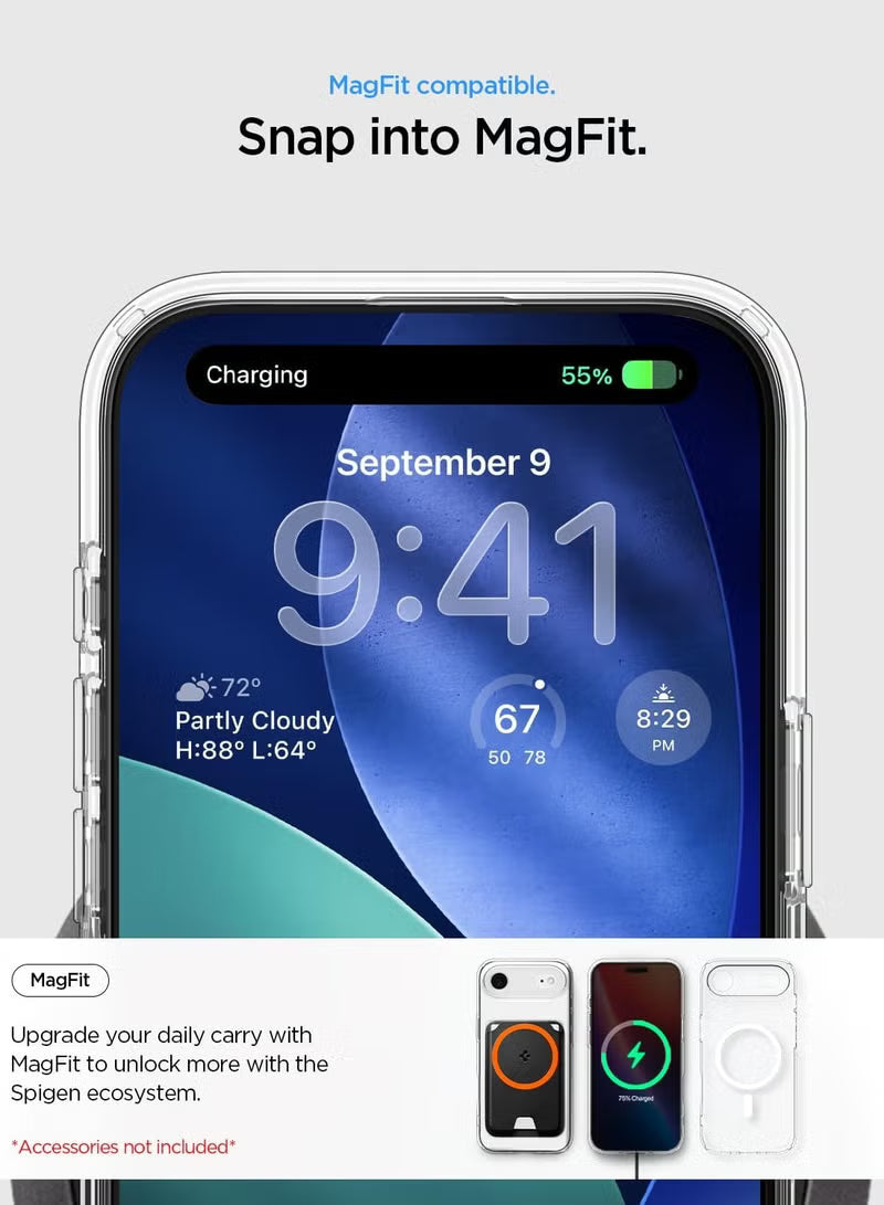 Ultra Hybrid MagFit iPhone 17 Air Case Cover with MagSafe (2025) - Frost White