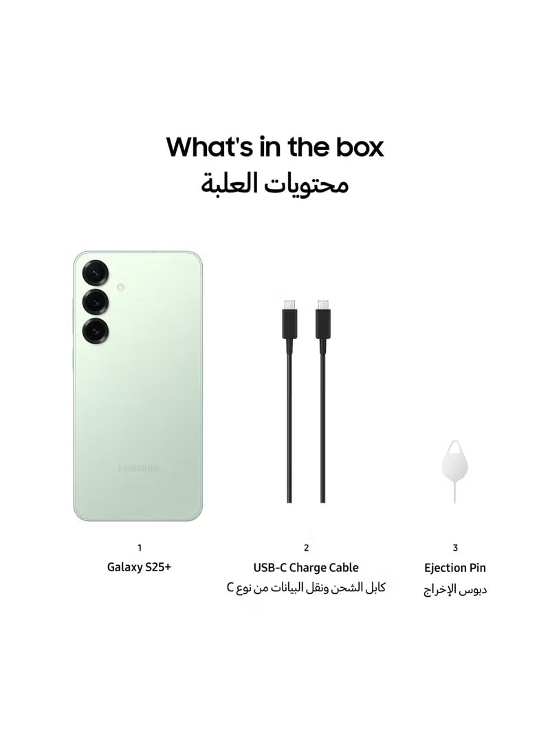 Galaxy S25 Plus AI Dual SIM Mint 12GB RAM 512GB 5G - Middle East Version
