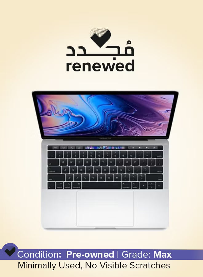 Renewed Apple MacBook Pro A1989 2018 13-Inch QHD Laptop, Core i7 Quad-Core, 16GB RAM, 512GB SSD – Space Grey