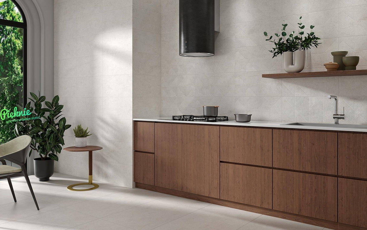 Hudson White Rect Matt 595×1192 Tile