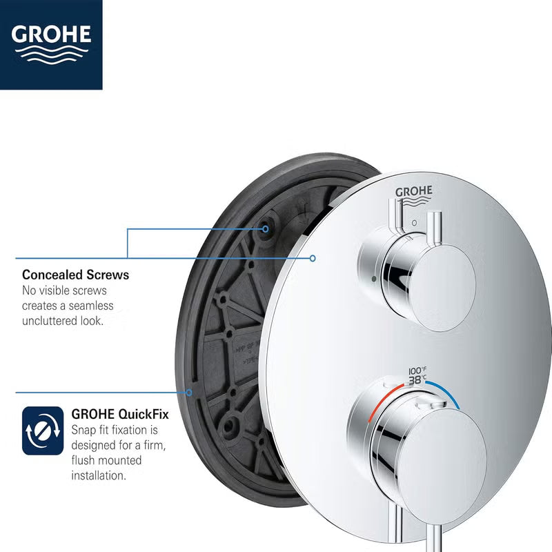 GROHE Atrio Dual Function 2-Handle Thermostatic Trim 24151003