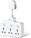 GONGNIU Adaptor With Switch and Light NZ3030R | 3 Socket Power Extension Adapter
