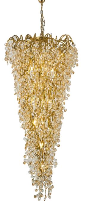 0907 Pendant – D1000 H3000 Aluminum Crystal Silver