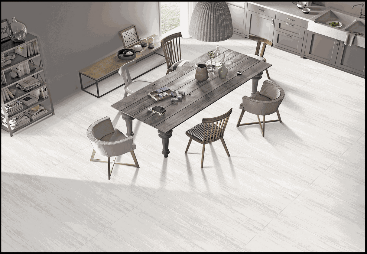 Tile-Travertine Bianco Matt