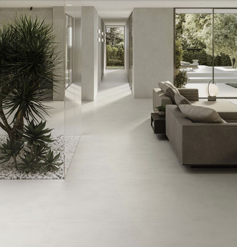 Grey Matt Tile – 600x600