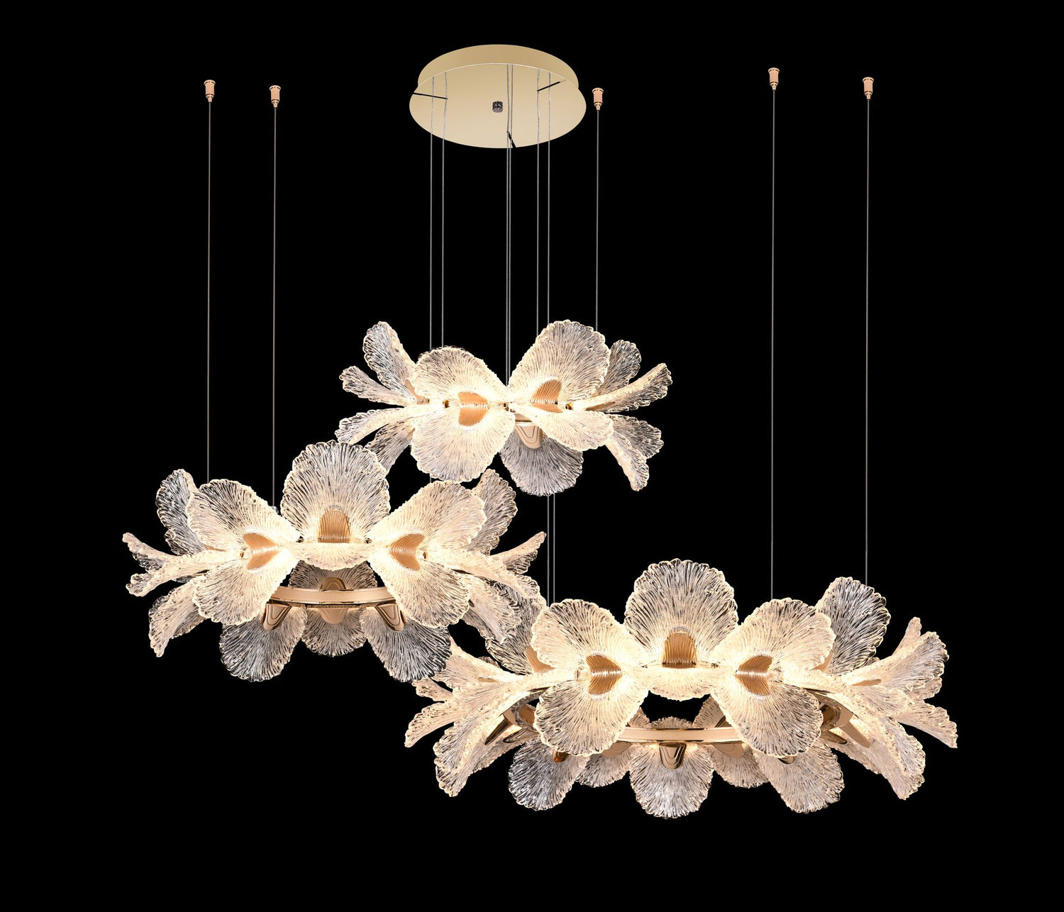 Pendant Light - 33223 - D800+D620+D520*H1200 Gold - (3 colors)