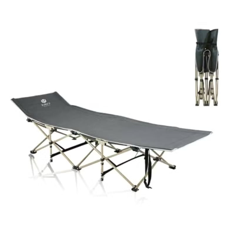 Toby’s Camping Chair-06 Folding Camping Bed 150kg with Cushion