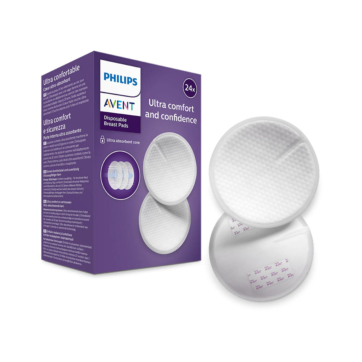 Philips Avent Disposable Breast Pads (24 pcs, Day Use) SCF254/24