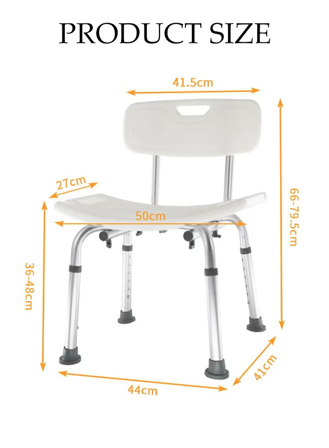 Shower Chair with Backrest