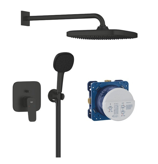 GROHE Cubeo Concealed Shower System with Tempesta 250 and SmartBox Rough-in Box