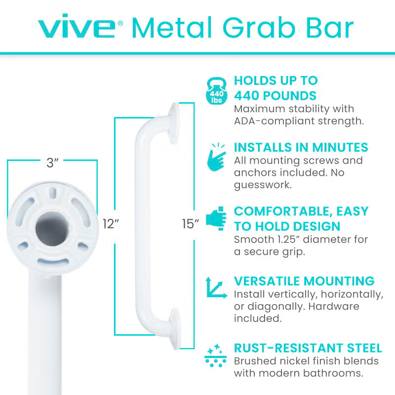 Vive Grab Bar for Bathtubs and Showers