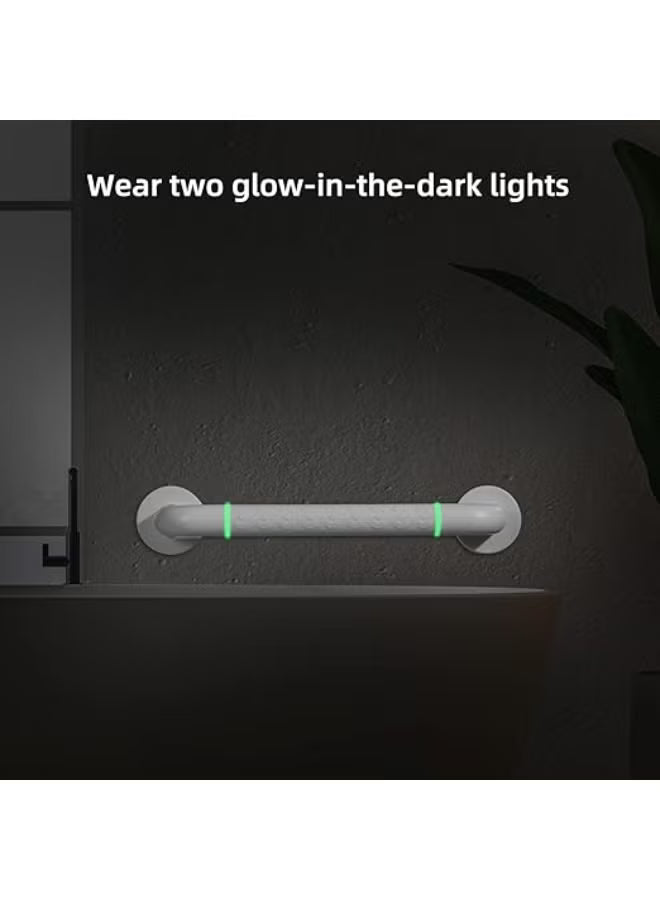 2 Pcs Bathroom Grab Bars with Luminous Circles