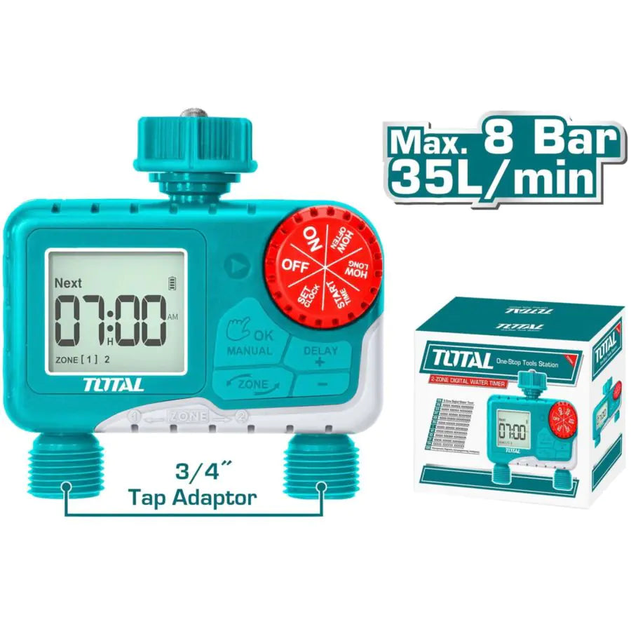 2-Zone Digital Water Timer