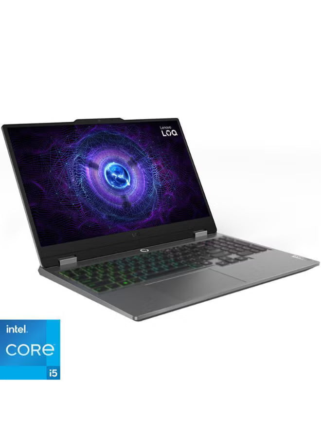 Lenovo LOQ 15 15.6-Inch FHD Gaming Laptop – Intel Core i5-12600HX, 16GB RAM, 512GB SSD, NVIDIA GeForce RTX 3050 6GB, Windows 11 Home, English/Arabic, Grey