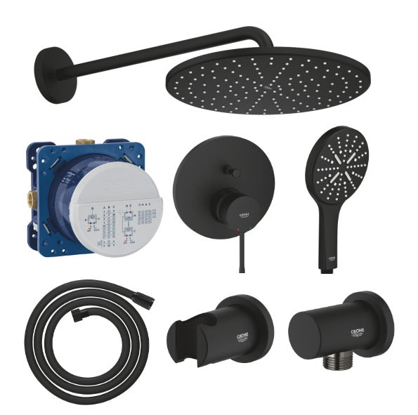 GROHE Rainshower Concealed Shower System with Essence Mixer, SmartBox, Mono 310 Head Shower & SmartActive Hand Shower Set